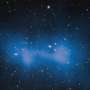 A distant supercluster of galaxies points to self-interacting dark matter