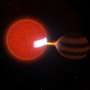 Astronomers catch a star slowly snacking on a brown dwarf, 300 light years away