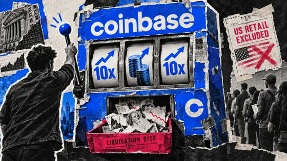 Coinbase rolls out 10x spot leverage, but blocks US retail from it