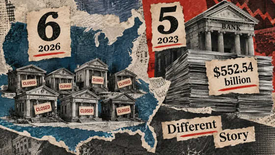Six US banks have failed in 2026 but the numbers look nothing like 2023