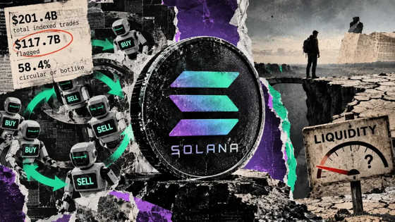 Solana DEX volume spike hides circular trades, and automated bots are blamed