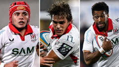 Ulster without trio of backs for Glasgow contest