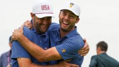US edge opening session of Presidents Cup