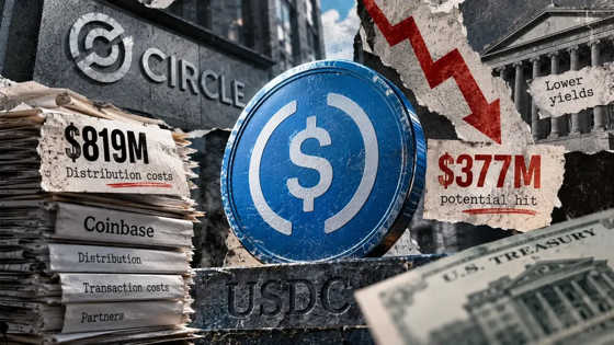 USDC processed $36 trillion in H1 transactions, but Circle kept just 7 cents of every revenue dollar