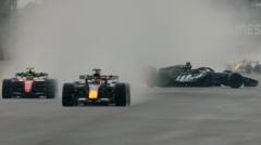 Verstappen wins sprint after Russell crashes out