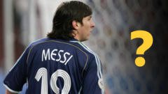 Weekly sports quiz: What was odd about Messi's Argentina debut?