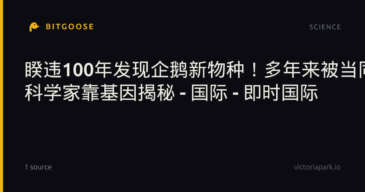 睽违100年发现企鹅新物种！多年来被当同一种 科学家靠基因揭秘 - 国际 - 即时国际