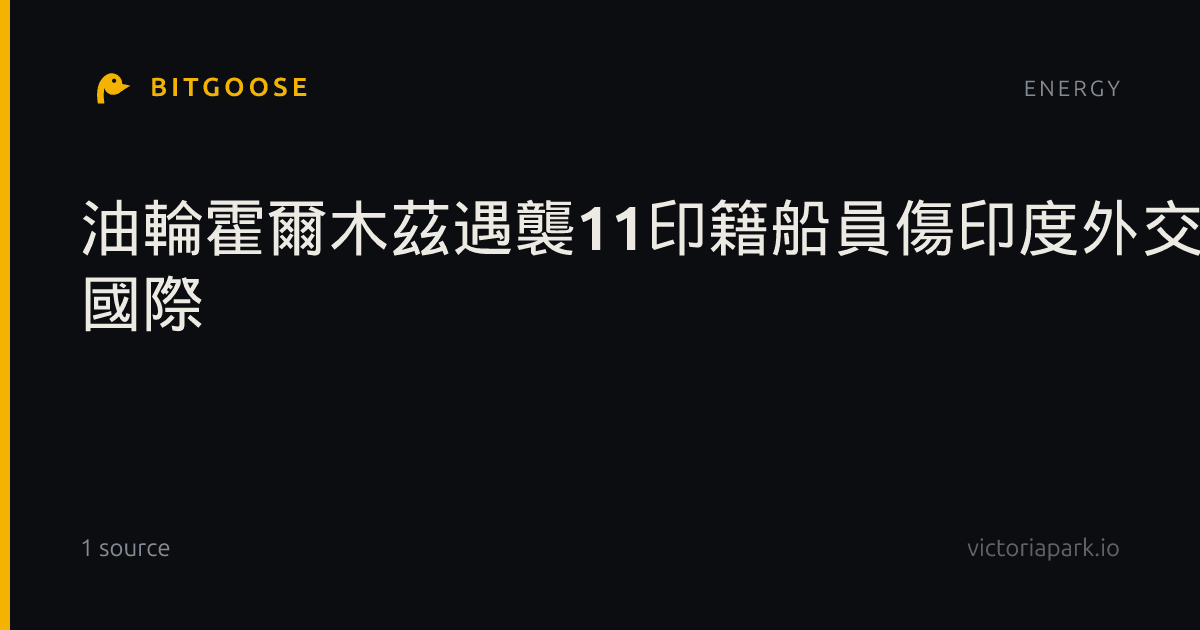 油輪霍爾木茲遇襲11印籍船員傷印度外交部：必須停止襲擊商船- 國際