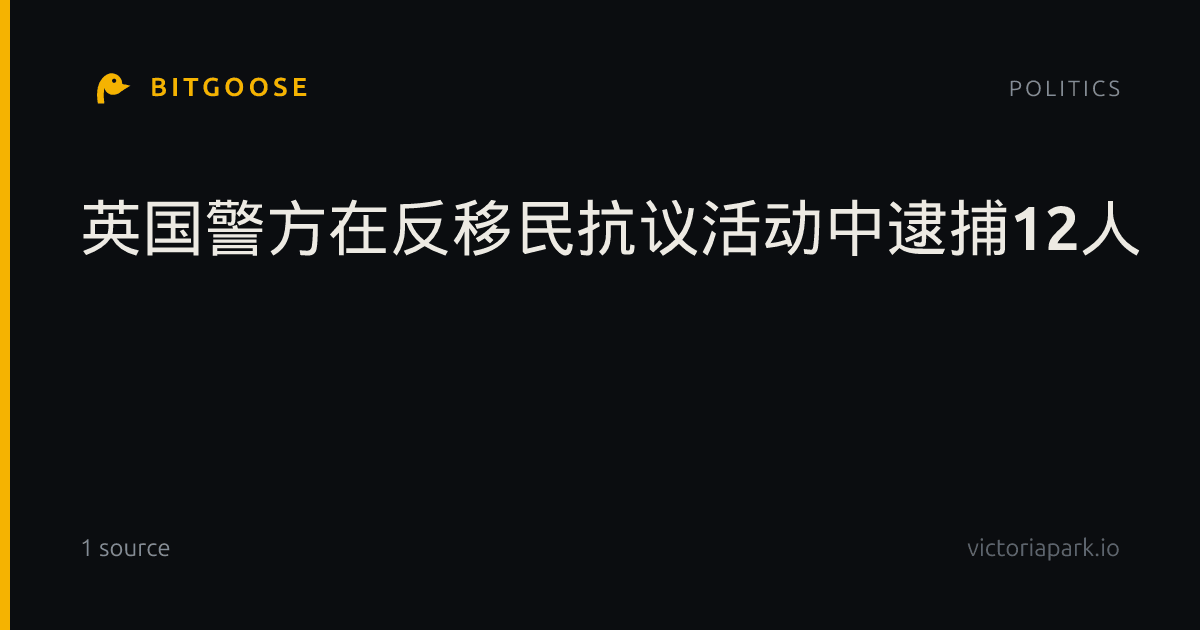 英国警方在反移民抗议活动中逮捕12人