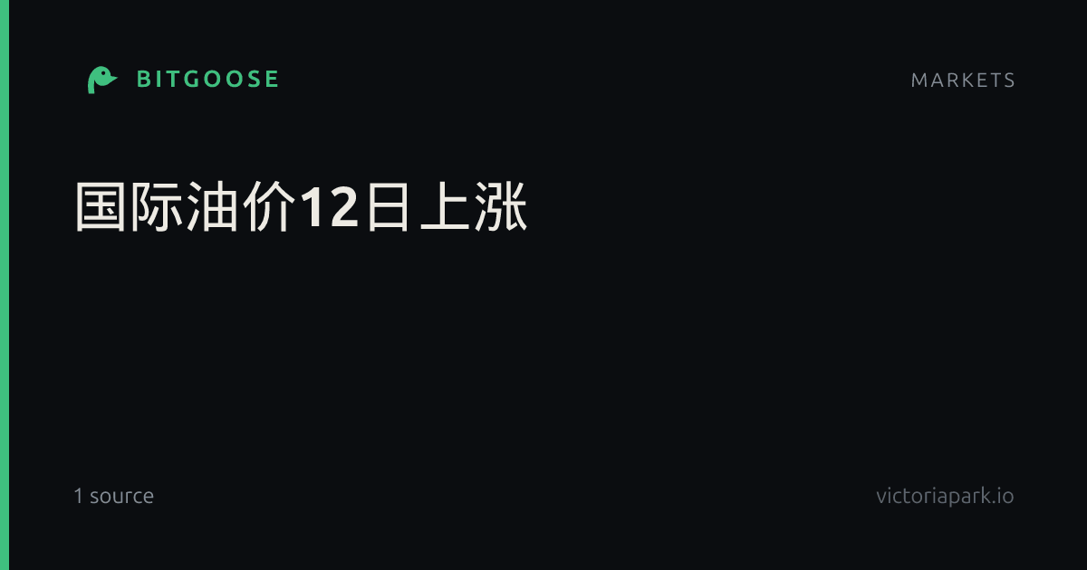 国际油价12日上涨