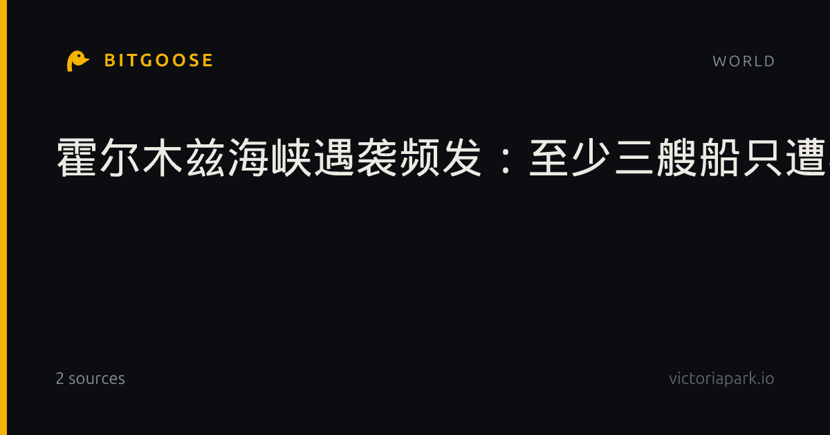 霍尔木兹海峡遇袭频发:至少三艘船只遭不明发射物攻击