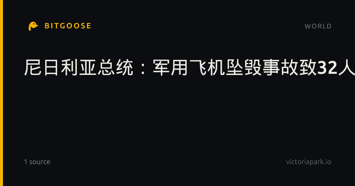 尼日利亚总统:军用飞机坠毁事故致32人遇难