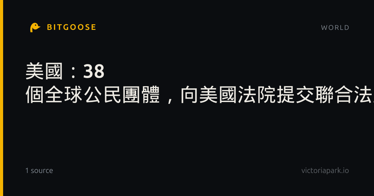 美國：38 個全球公民團體，向美國法院提交聯合法庭之友意見書，質疑川普政府制裁國際刑事法院的合法性