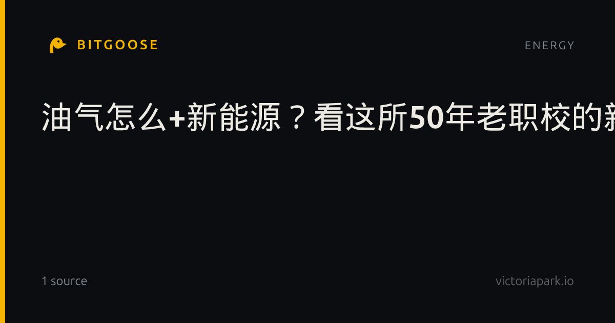 油气怎么+新能源？看这所50年老职校的新探索