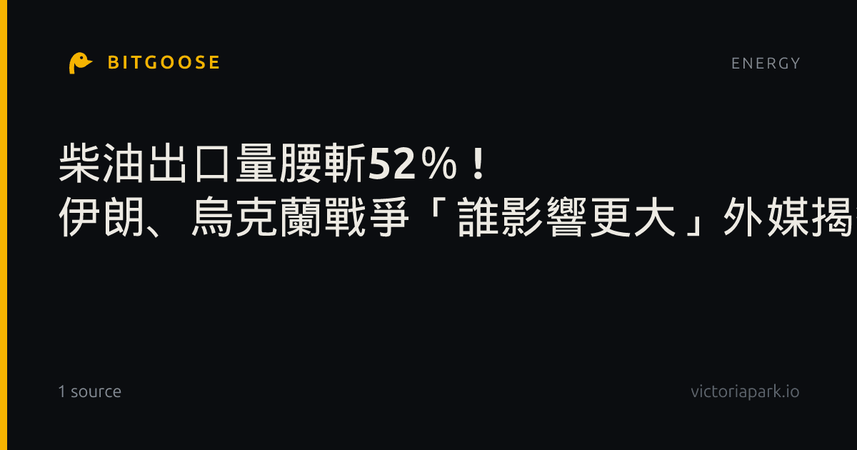 柴油出口量腰斬52％ ! 伊朗、烏克蘭戰爭「誰影響更大」外媒揭答案