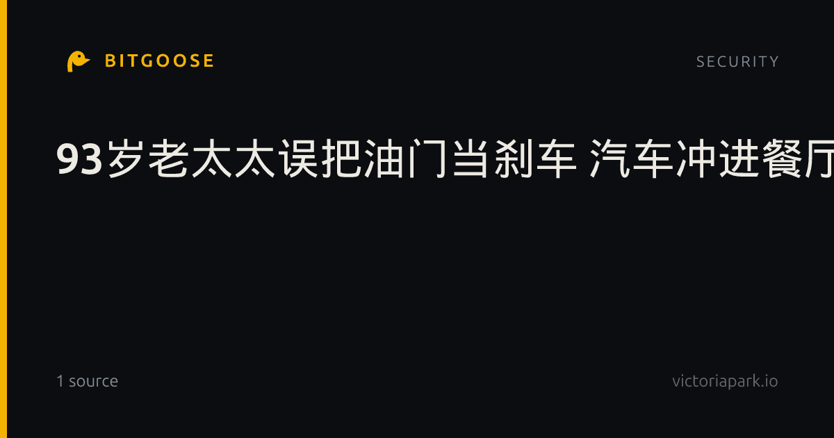 93岁老太太误把油门当刹车 汽车冲进餐厅 1死7伤