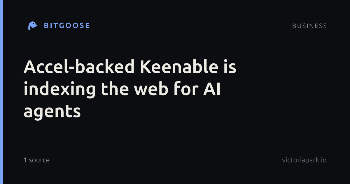Accel-backed Keenable is indexing the web for AI agents