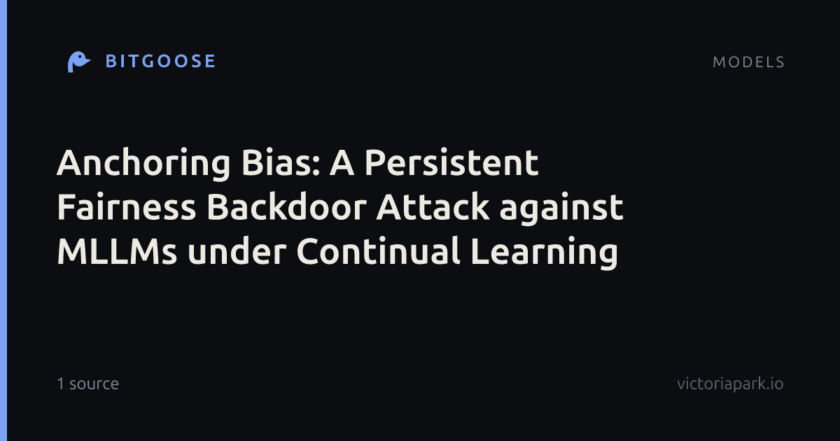 Anchoring Bias: A Persistent Fairness Backdoor Attack against MLLMs under Continual Learning