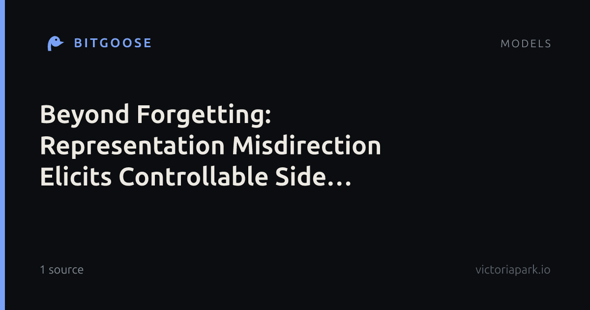 Beyond Forgetting: Representation Misdirection Elicits Controllable Side Behaviors and Capabilities