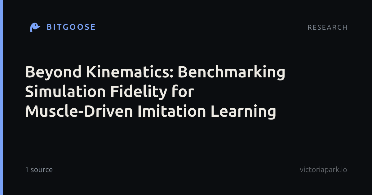 Beyond Kinematics: Benchmarking Simulation Fidelity for Muscle-Driven Imitation Learning