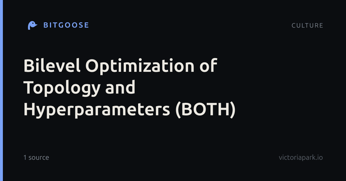 Bilevel Optimization of Topology and Hyperparameters (BOTH)
