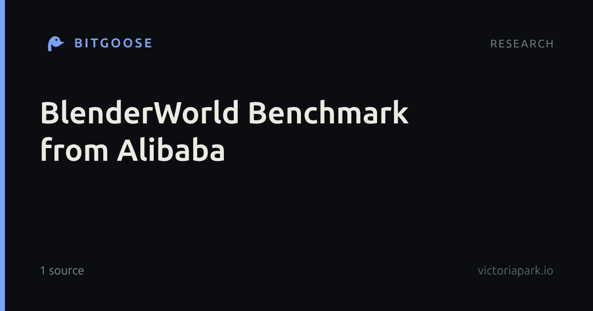 BlenderWorld Benchmark from Alibaba