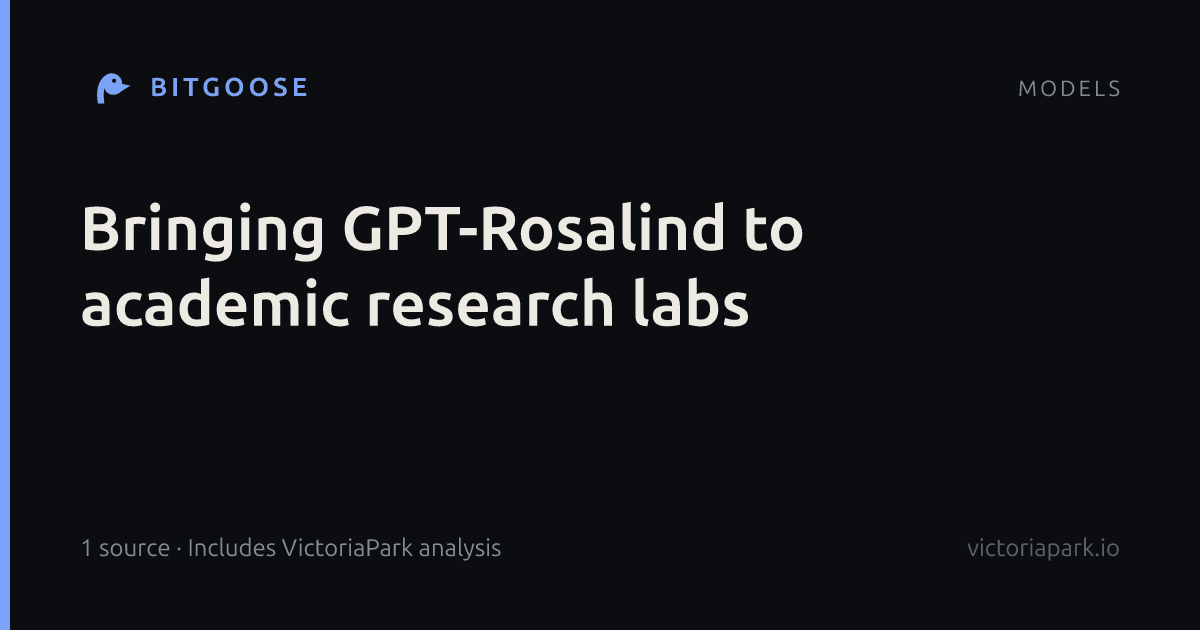 Bringing GPT-Rosalind to academic research labs