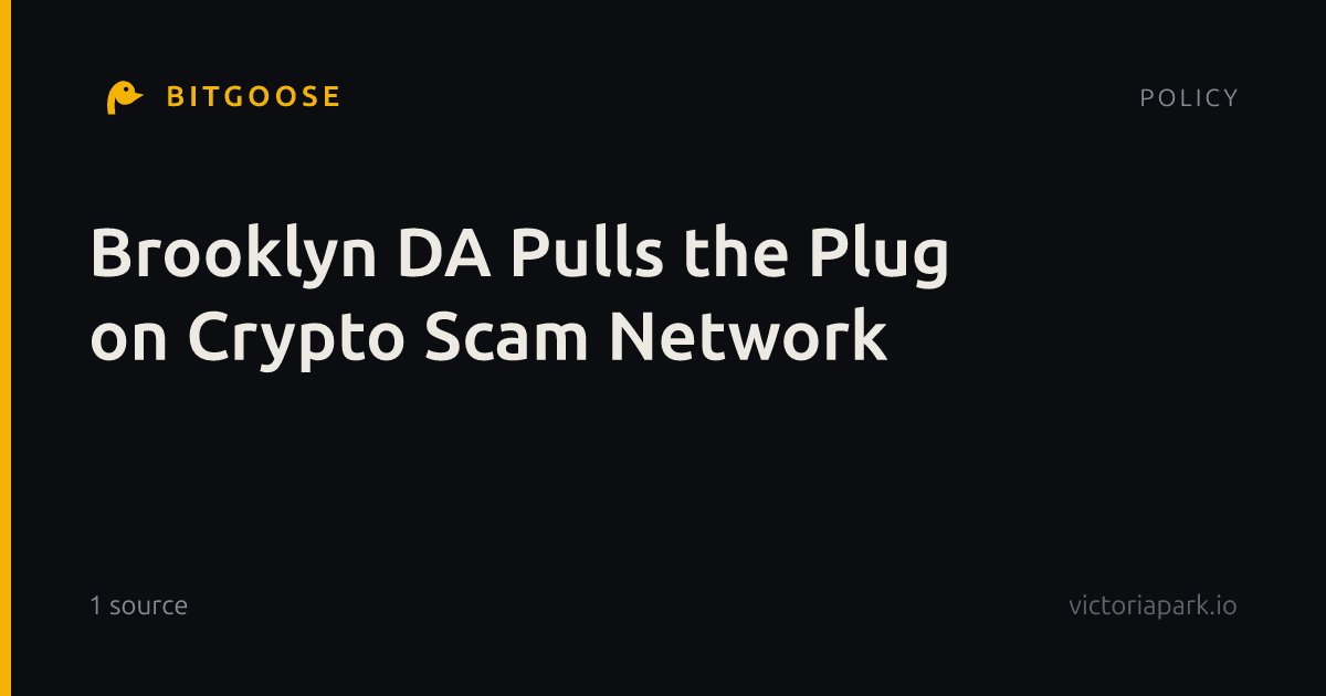 Brooklyn DA Pulls the Plug on Crypto Scam Network