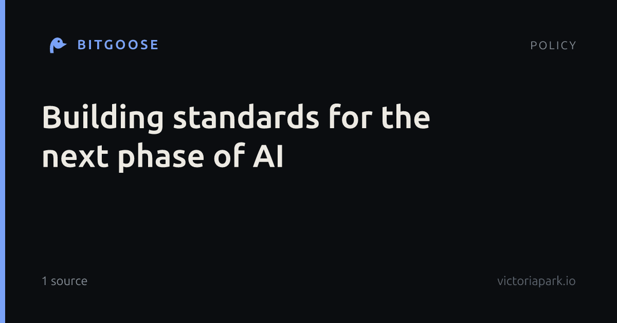 Building standards for the next phase of AI