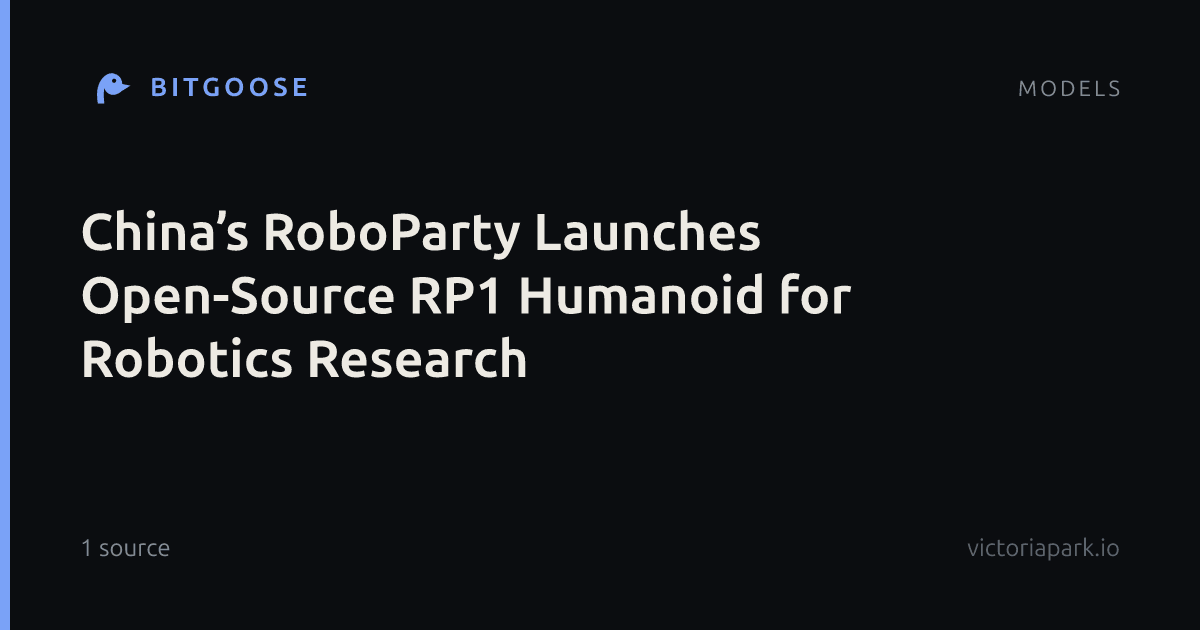 China’s RoboParty Launches Open-Source RP1 Humanoid for Robotics Research