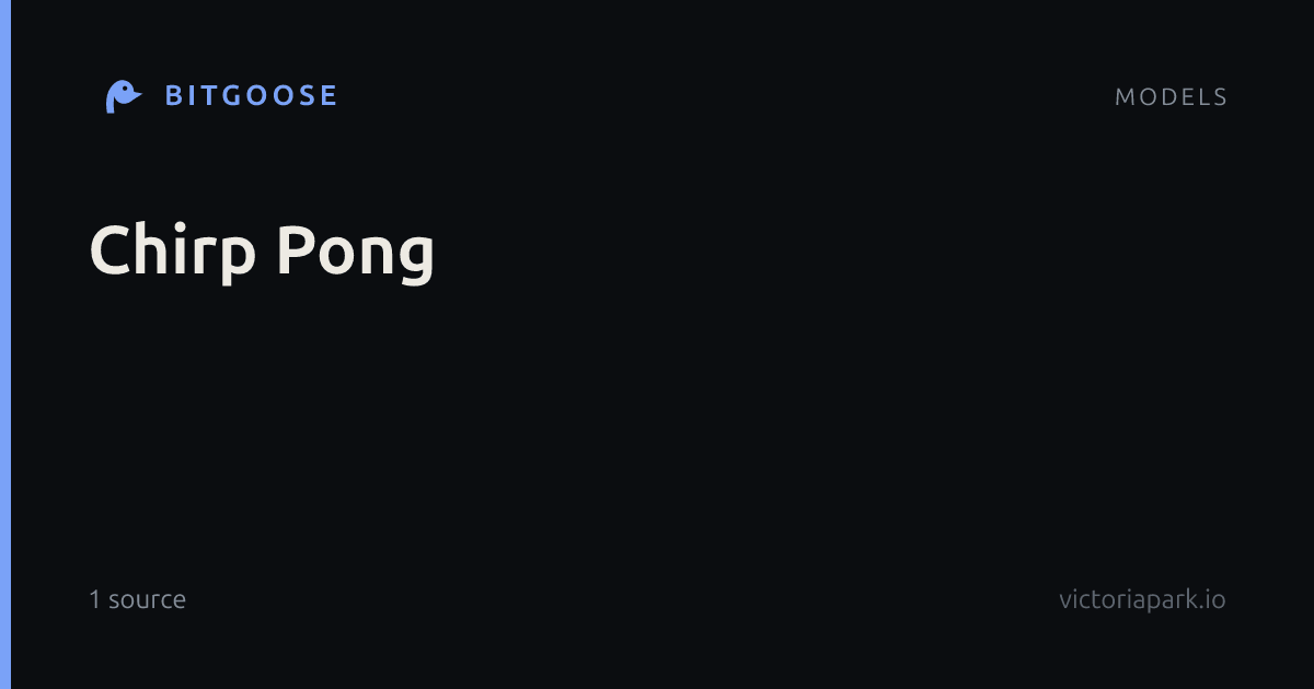 Chirp Pong
