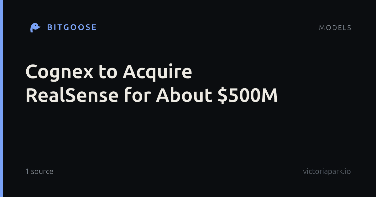 Cognex to Acquire RealSense for About $500M