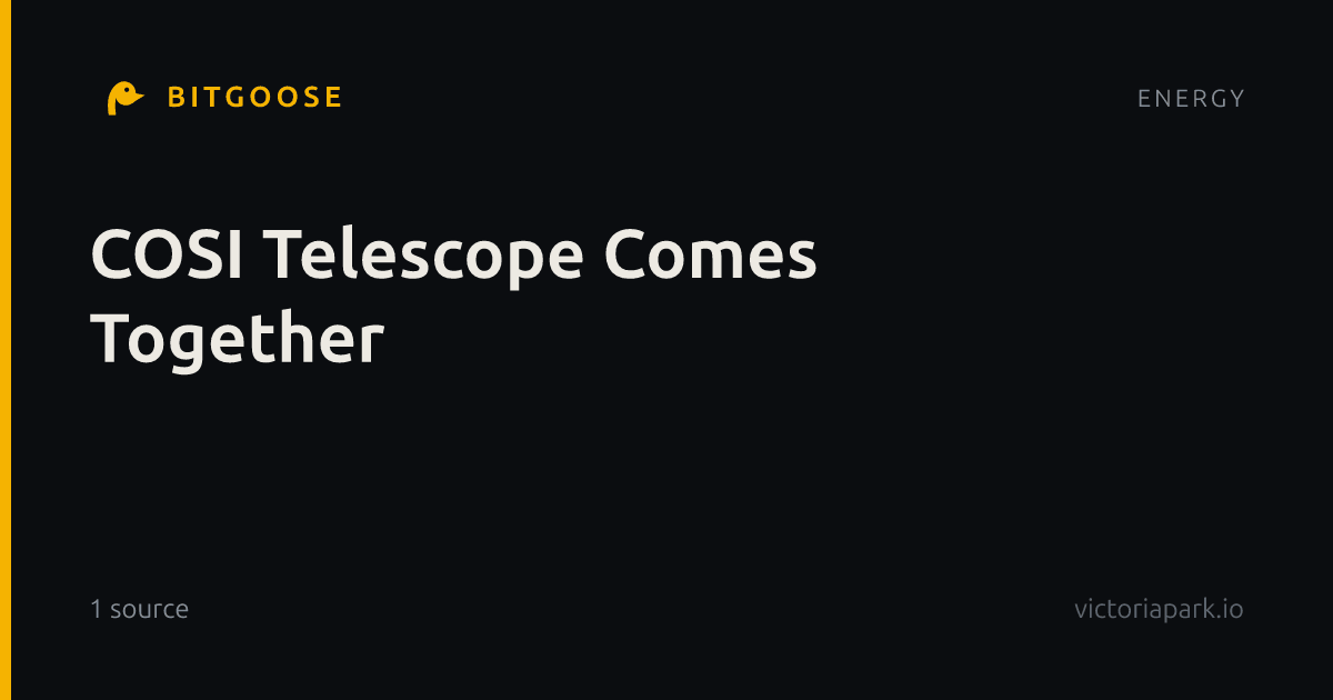COSI Telescope Comes Together