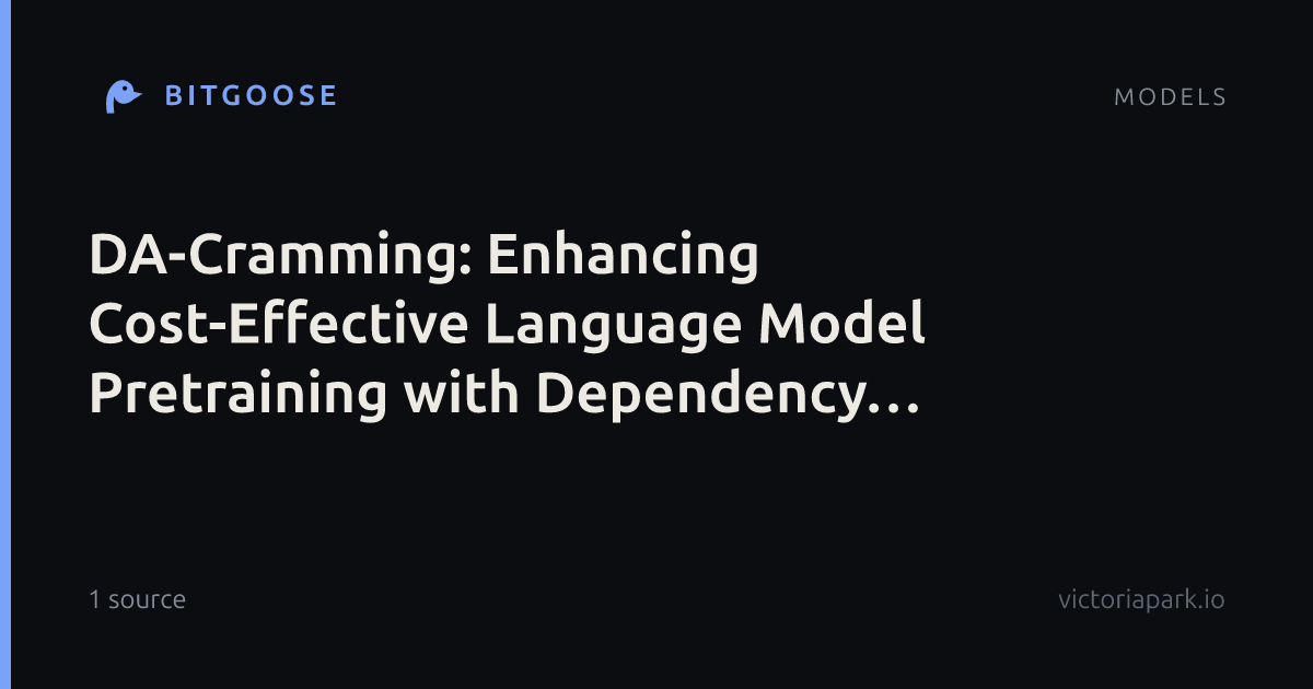 DA-Cramming: Enhancing Cost-Effective Language Model Pretraining with Dependency Agreement Integration