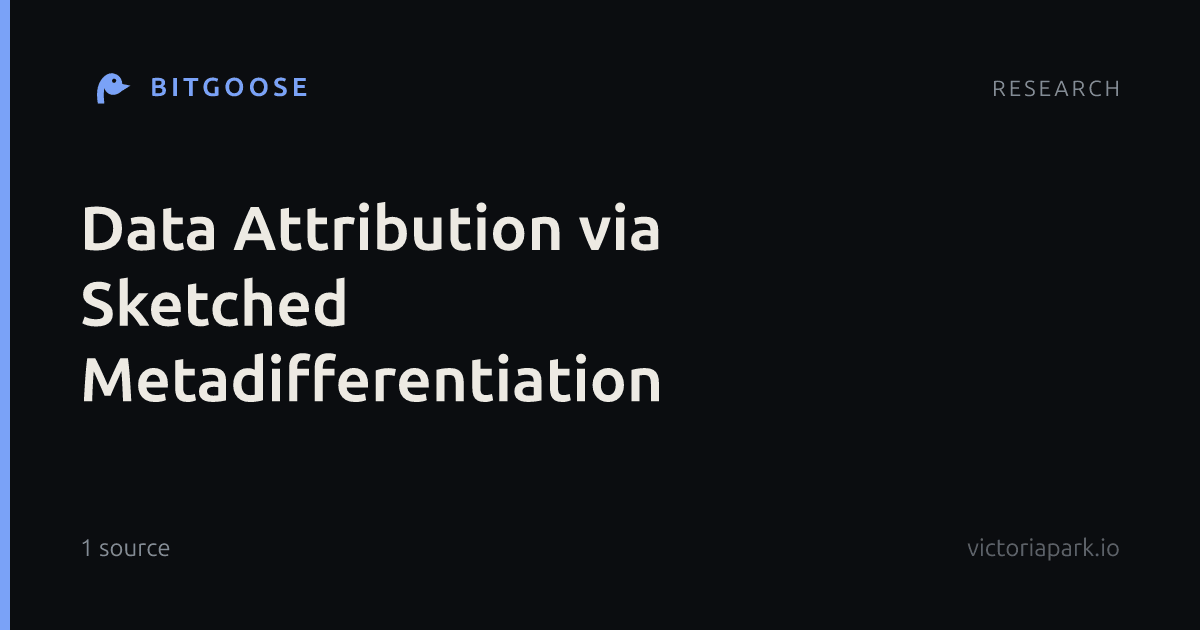 Data Attribution via Sketched Metadifferentiation