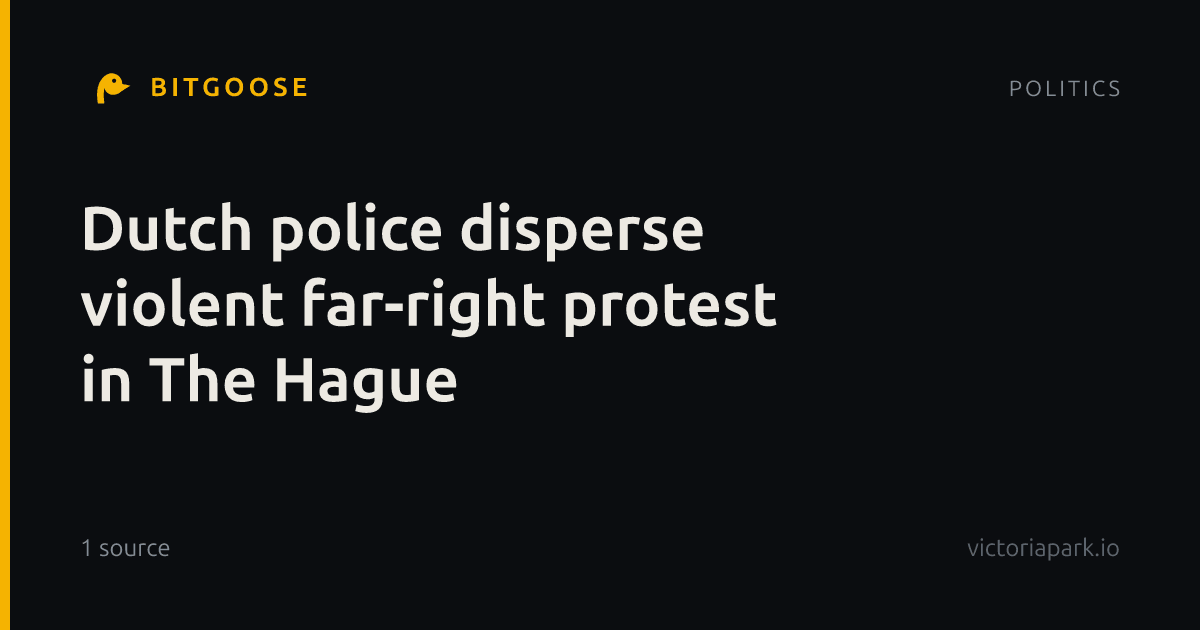 Dutch police disperse violent far-right protest in The Hague