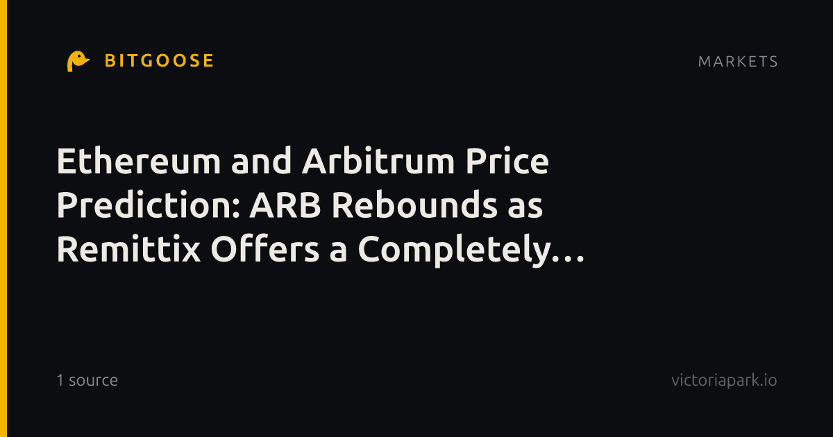 Ethereum and Arbitrum Price Prediction: ARB Rebounds as Remittix Offers a Completely Different Growth Story