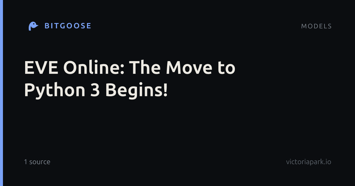 EVE Online: The Move to Python 3 Begins!