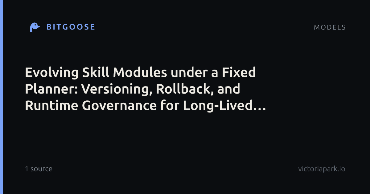 Evolving Skill Modules under a Fixed Planner: Versioning, Rollback, and Runtime Governance for Long-Lived Robot Systems