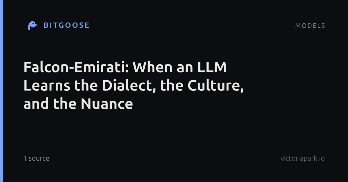 Falcon-Emirati: When an LLM Learns the Dialect, the Culture, and the Nuance