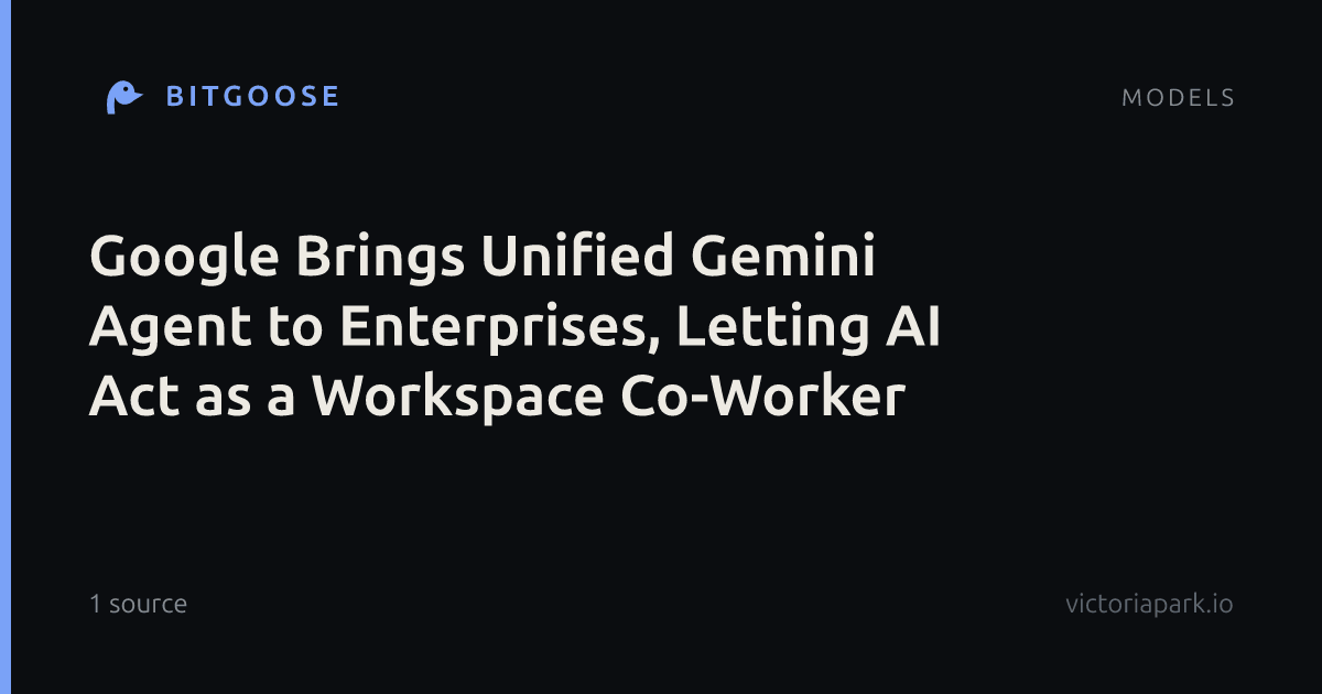 Google Brings Unified Gemini Agent to Enterprises, Letting AI Act as a Workspace Co-Worker