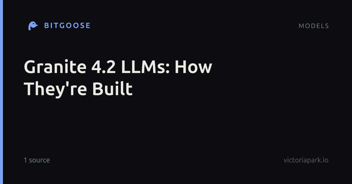 Granite 4.2 LLMs: How They're Built