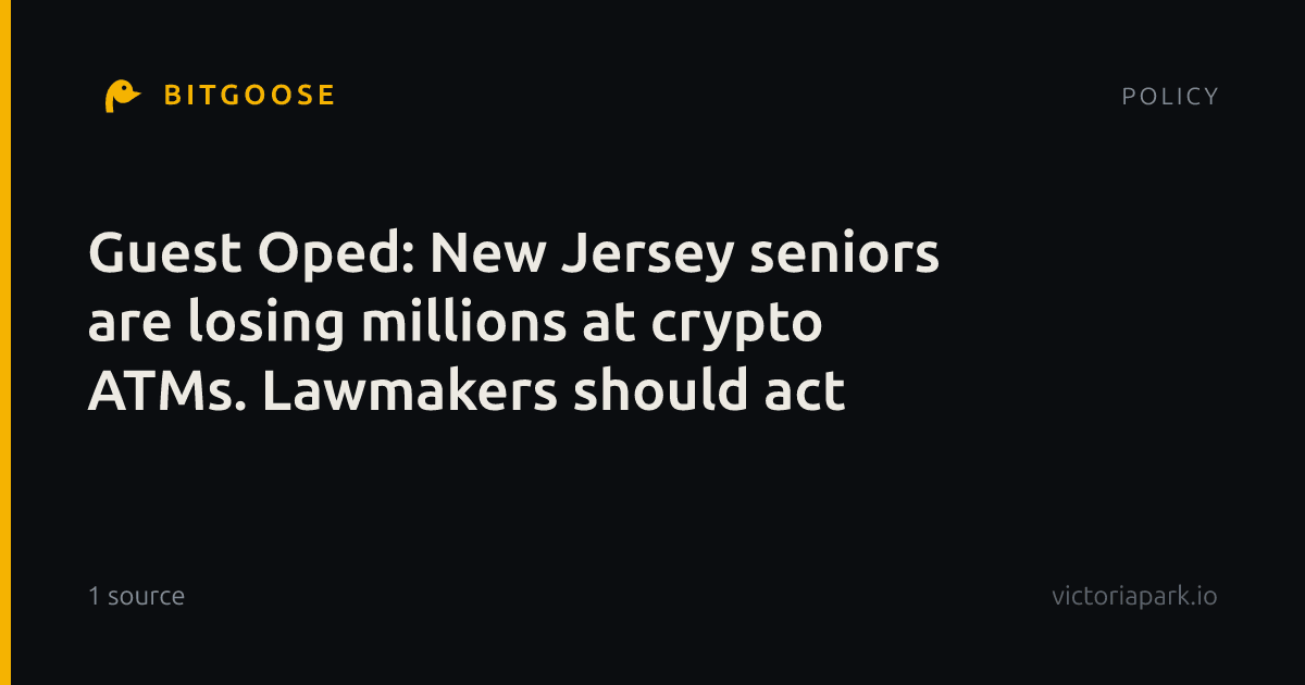 Guest Oped: New Jersey seniors are losing millions at crypto ATMs. Lawmakers should act