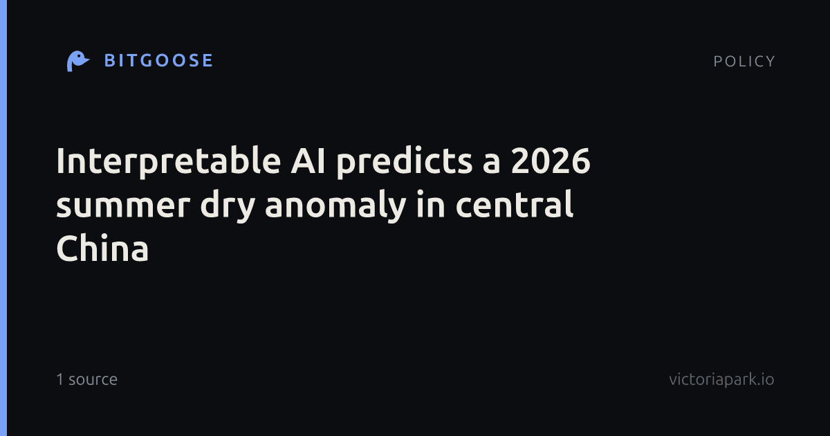 Interpretable AI predicts a 2026 summer dry anomaly in central China
