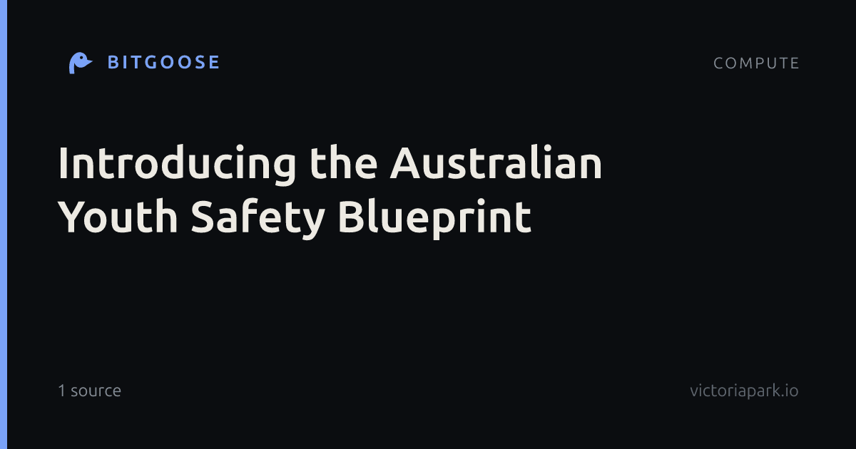 Introducing the Australian Youth Safety Blueprint