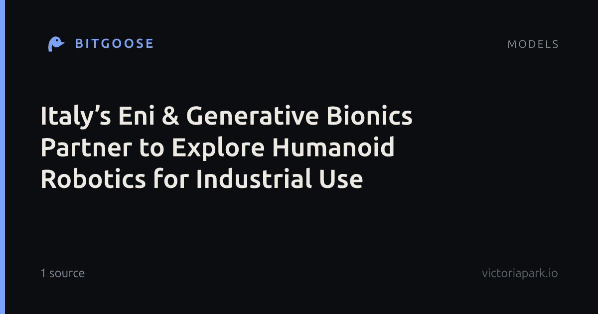 Italy’s Eni & Generative Bionics Partner to Explore Humanoid Robotics for Industrial Use