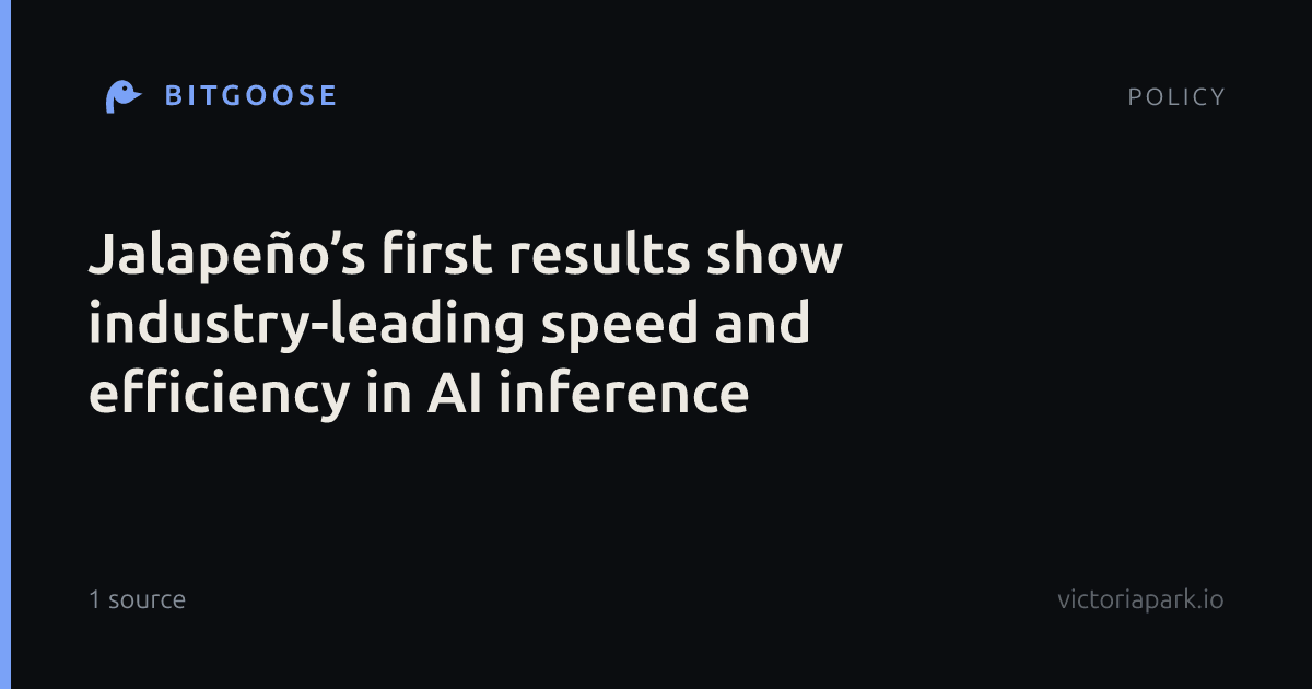 Jalapeño’s first results show industry-leading speed and efficiency in AI inference