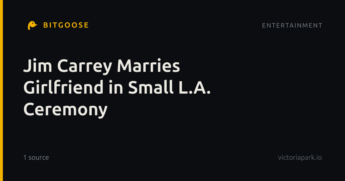 Jim Carrey Marries Girlfriend in Small L.A. Ceremony