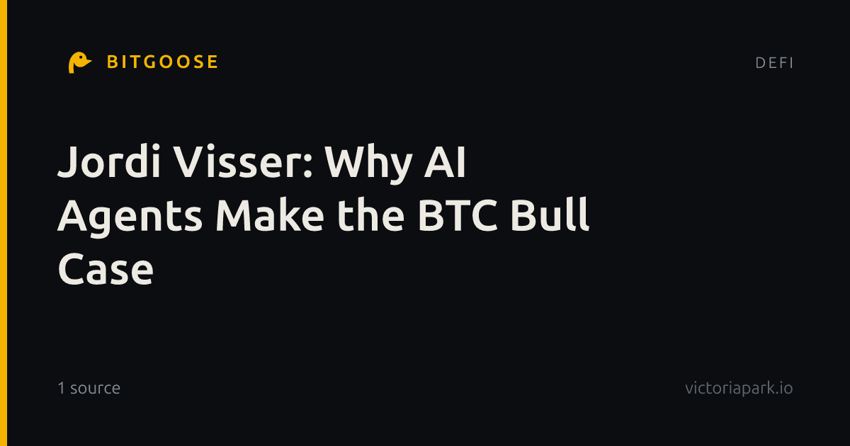 Jordi Visser: Why AI Agents Make the BTC Bull Case