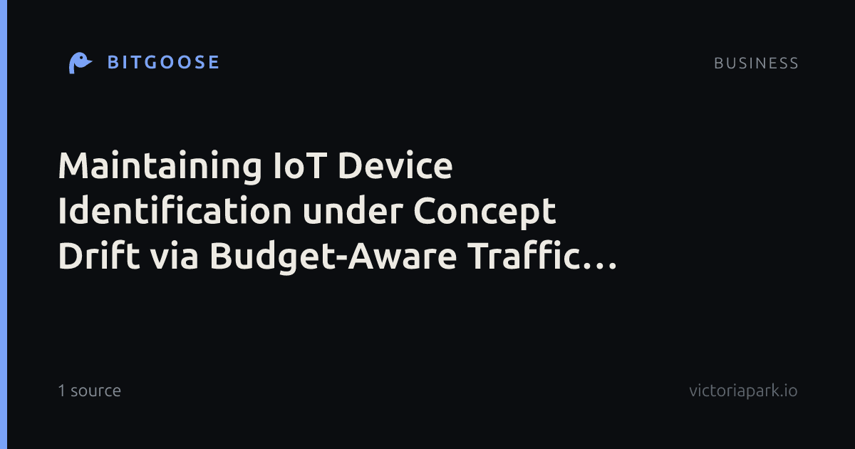 Maintaining IoT Device Identification under Concept Drift via Budget-Aware Traffic Labeling